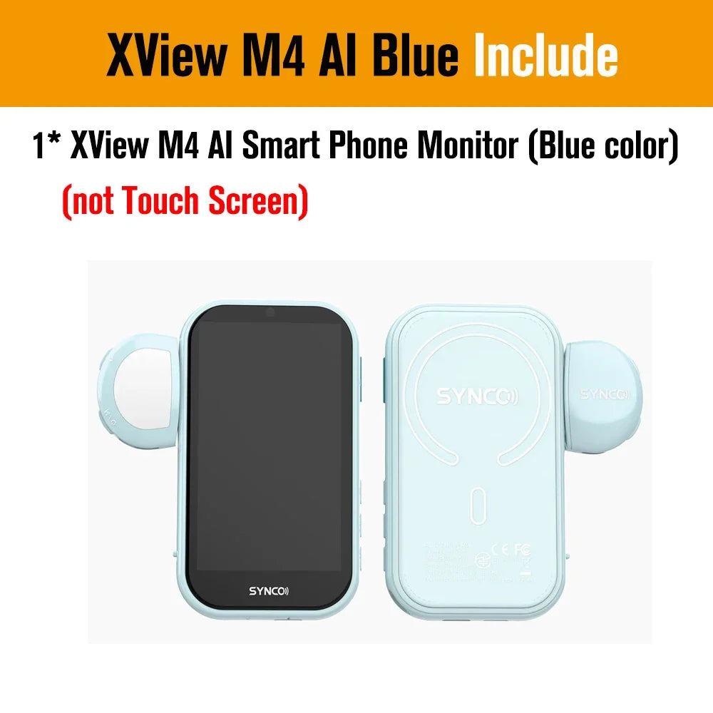 SYNCO XView M4 / M4 AI / M4 Touch Screen Selfie Monitor Screen Vlogging Monitor for iPhone Android Live Streaming TikTok Vlog by FLIPSTYLEZLLC