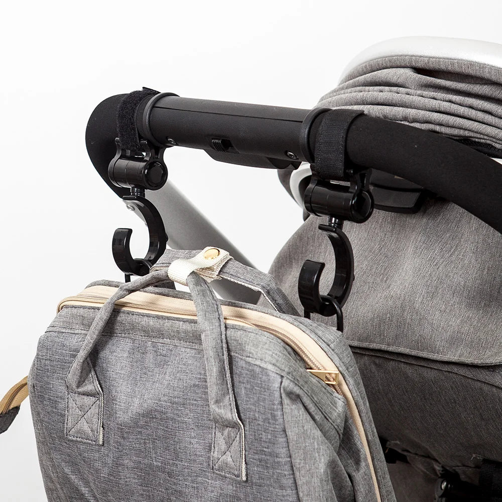 2Pcs Hooks For Baby Stroller Multi Purpose Baby Stroller Accessories Rotate 360 Degree Hook Pram Organizer Bag Hanger New by FLIPSTYLEZLLC