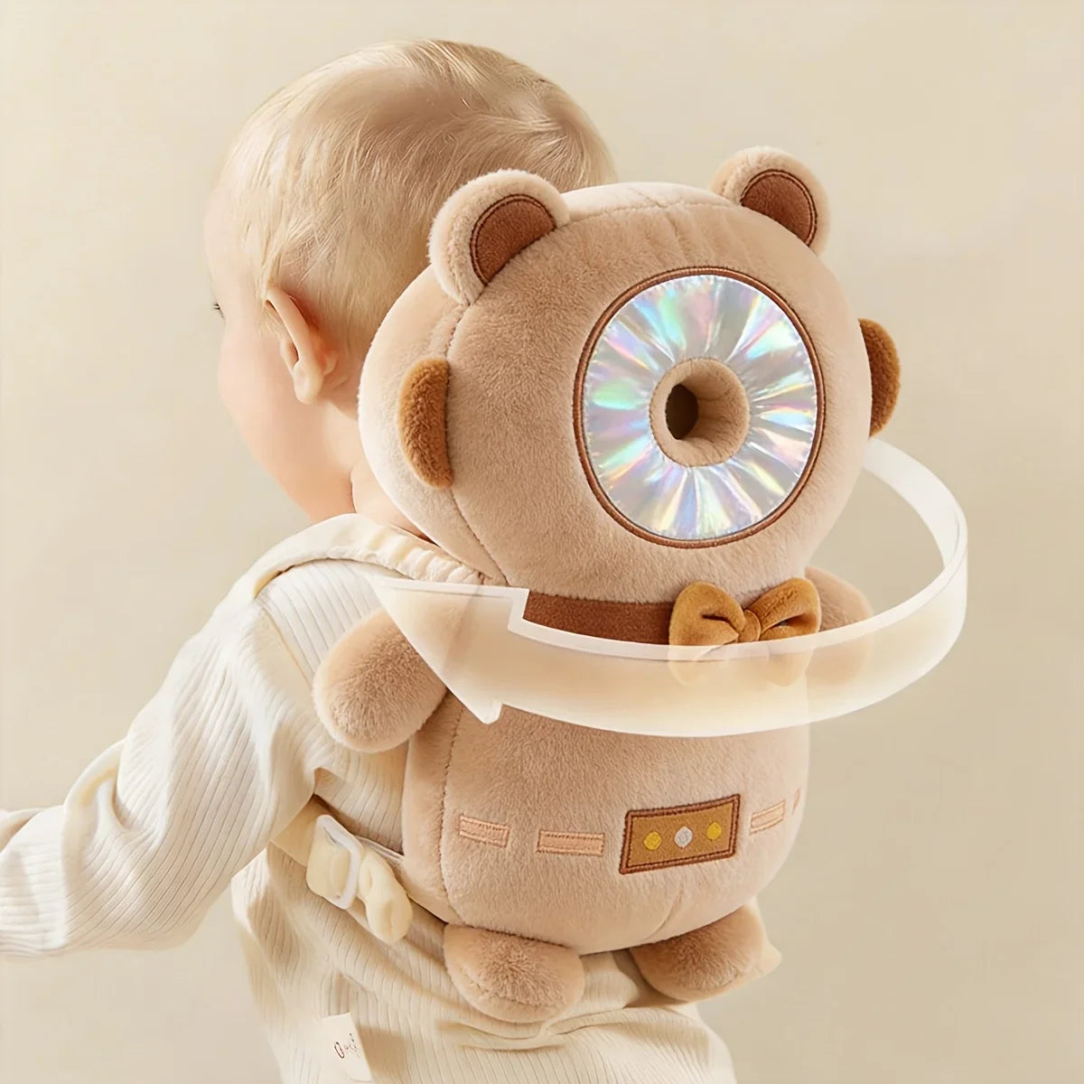 1pc Baby Head Protector Pillow - Protective Backpack, Anti-Fall Head Pillow, Adjustable Baby Head Protection Pad, Comfortable, Cute Cartoon Design, Suitable for Baby Walking and Crawling by FLIPSTYLEZLLC