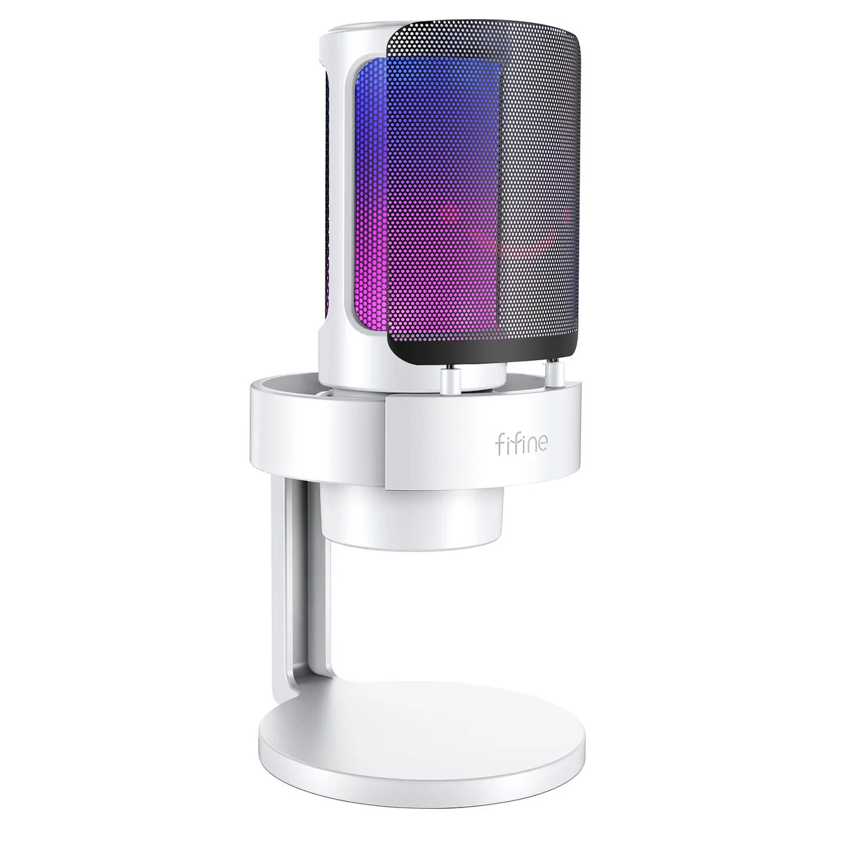 FIFINE USB Microphone for Recording and Streaming on PC and Mac,Headphone Output and Touch-Mute Button,Mic with 3 RGB Modes -A8 by FLIPSTYLEZLLC