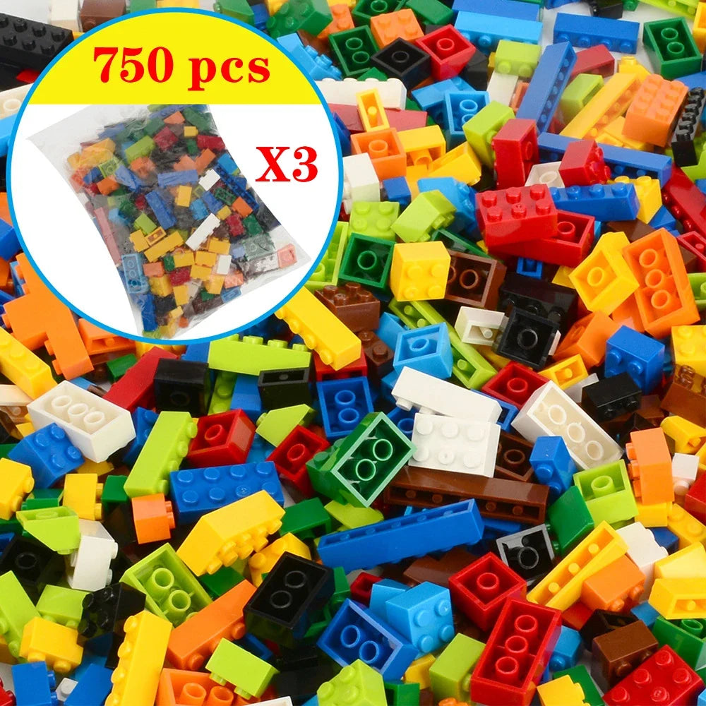 1000 Pcs Parts 500 Pieces Creative Designer DIY Toys Boy Girl Friend Model Building Blocks MOC Classical Bricks Christmas Gift by FLIPSTYLEZLLC