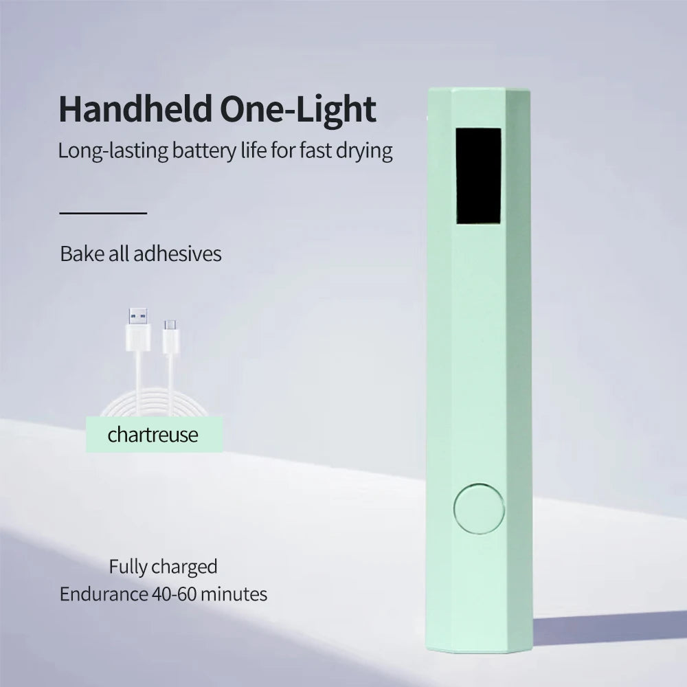 YIKOOLIN Convenient Handheld Nail Dryer Lamp UV/LED Nail Curing All Gel Polish Nail Art Tool Nail Art Convenient Nail Lamp by Aliexpress
