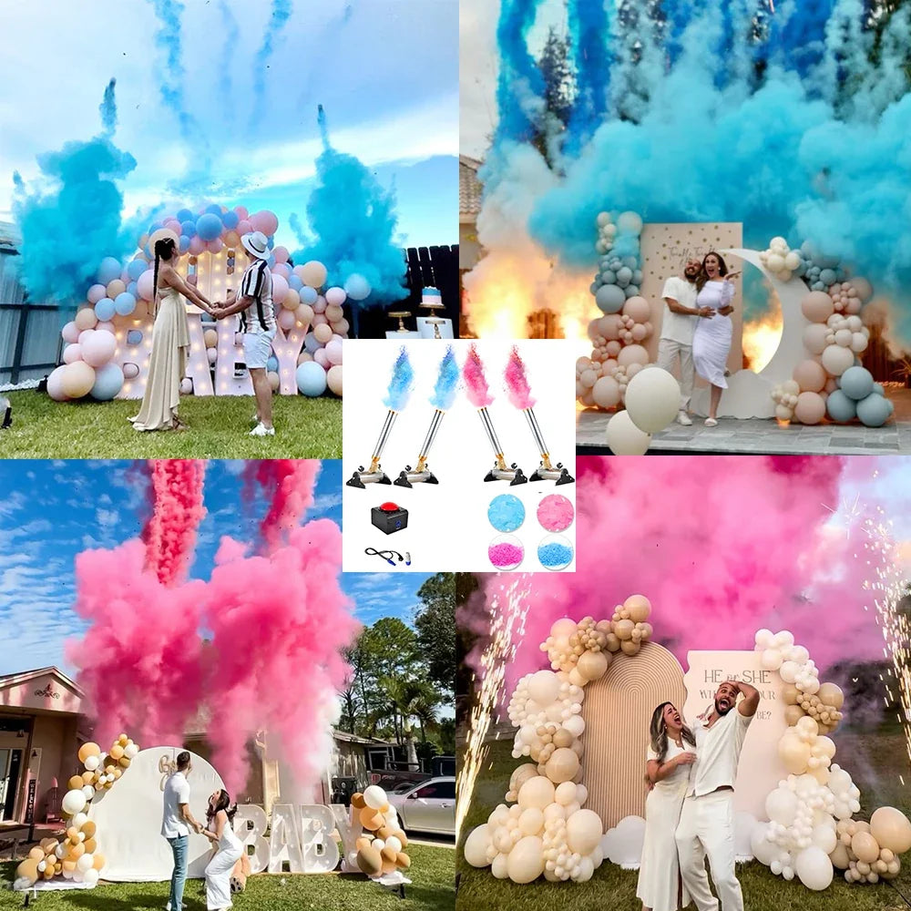 Tnt Gender Reveal Machine Kit Baby Smoke Decoration Supplies Celebration Ideas Backdrop Background Memories Pyrotechnic Items FX by FLIPSTYLEZLLC