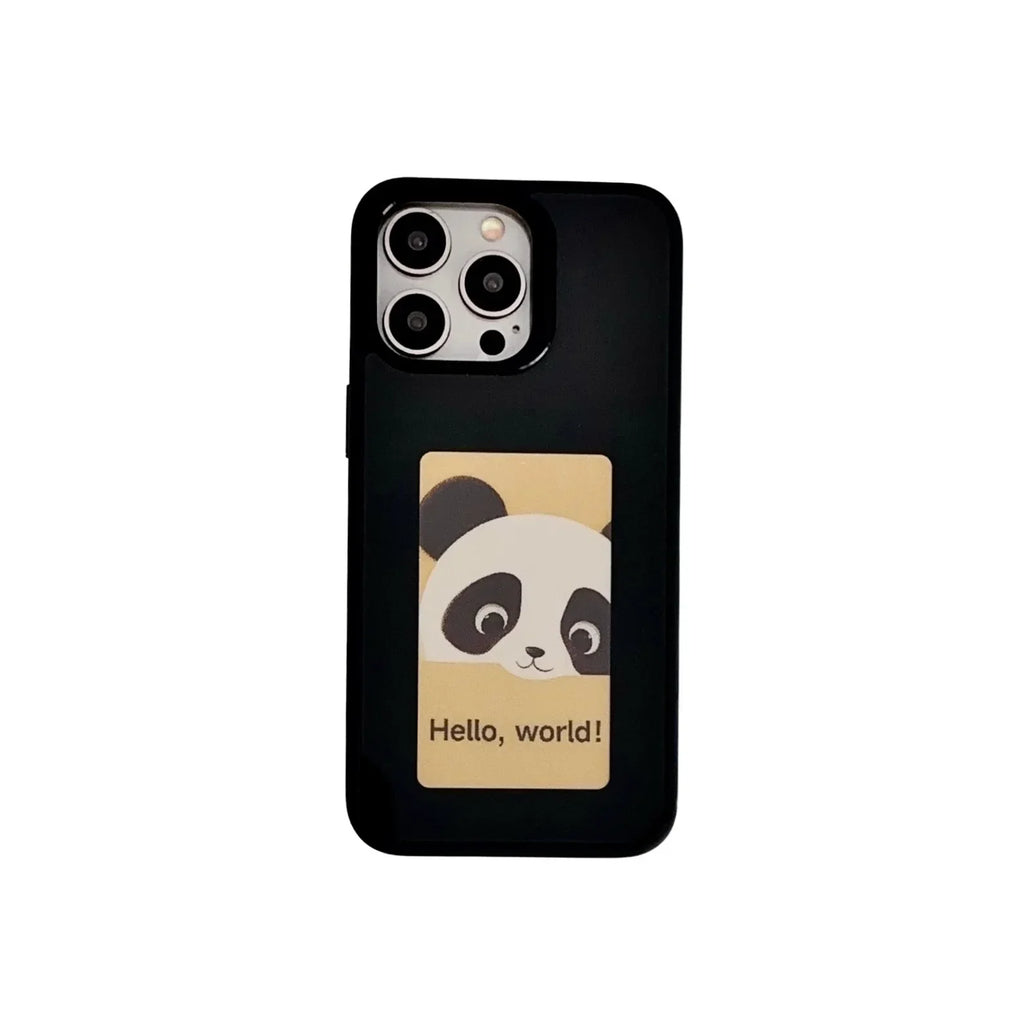 Aumengear DIY Smart Eink 4 Colors Display Screen NFC Phone Case for Phone 13 14 15 Pro Max Magic Designer Casing Phone Back Cove by FLIPSTYLEZLLC