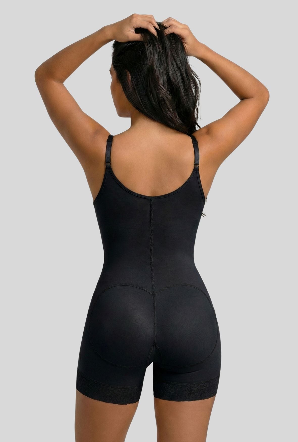 Mid Thigh Hook & Eye Bodysuit by Vedette Store