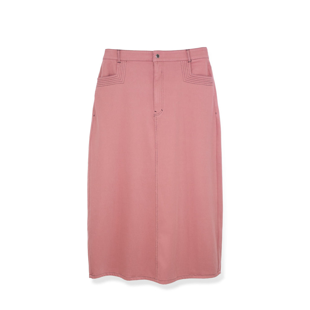STRETCH COLORED DENIM SKIRT by profile-nyc