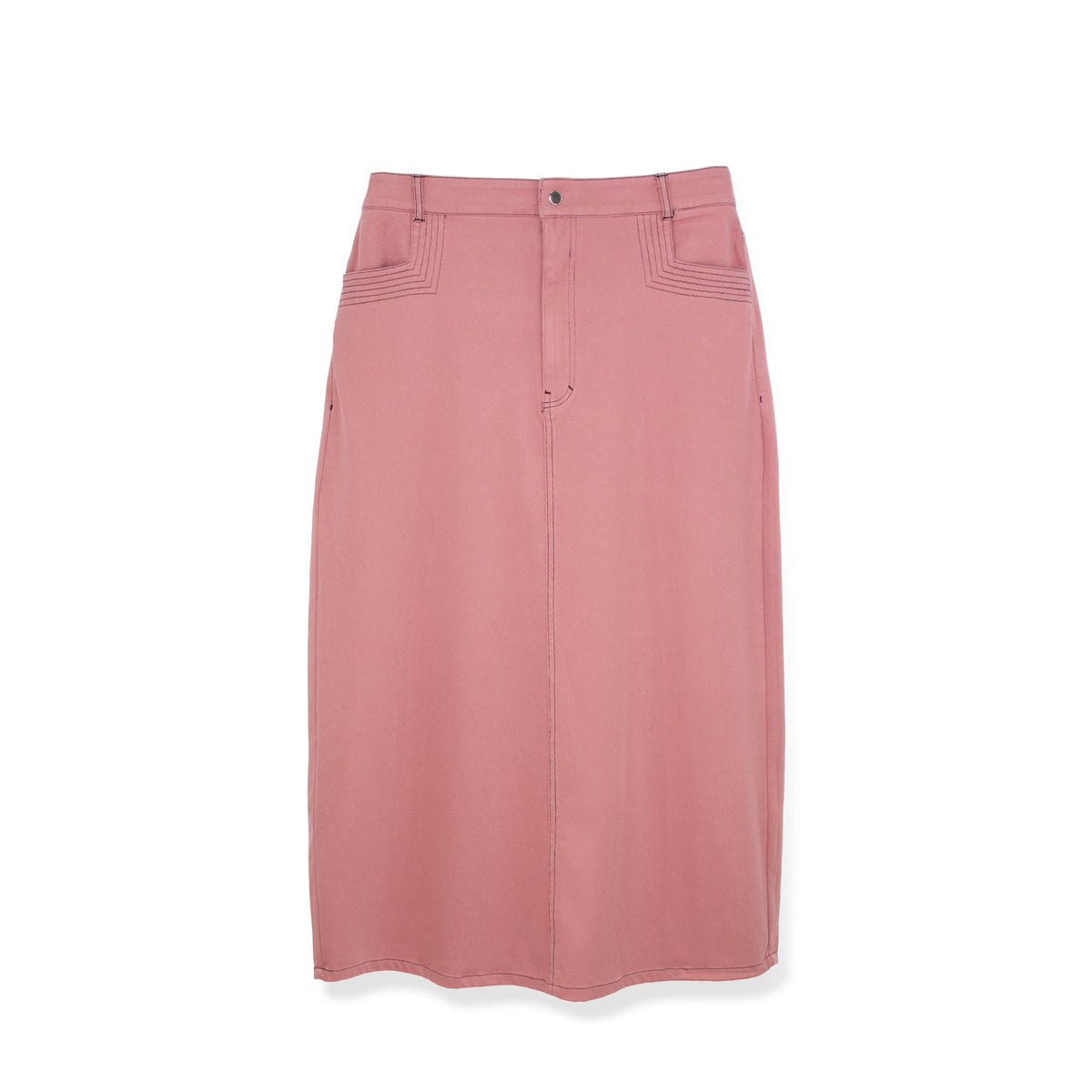 STRETCH COLORED DENIM SKIRT by profile-nyc