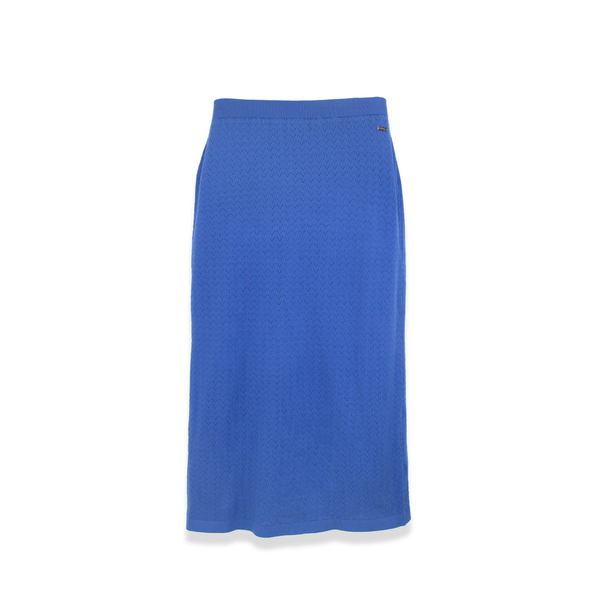 EYELET KNIT SKIRT by profile-nyc