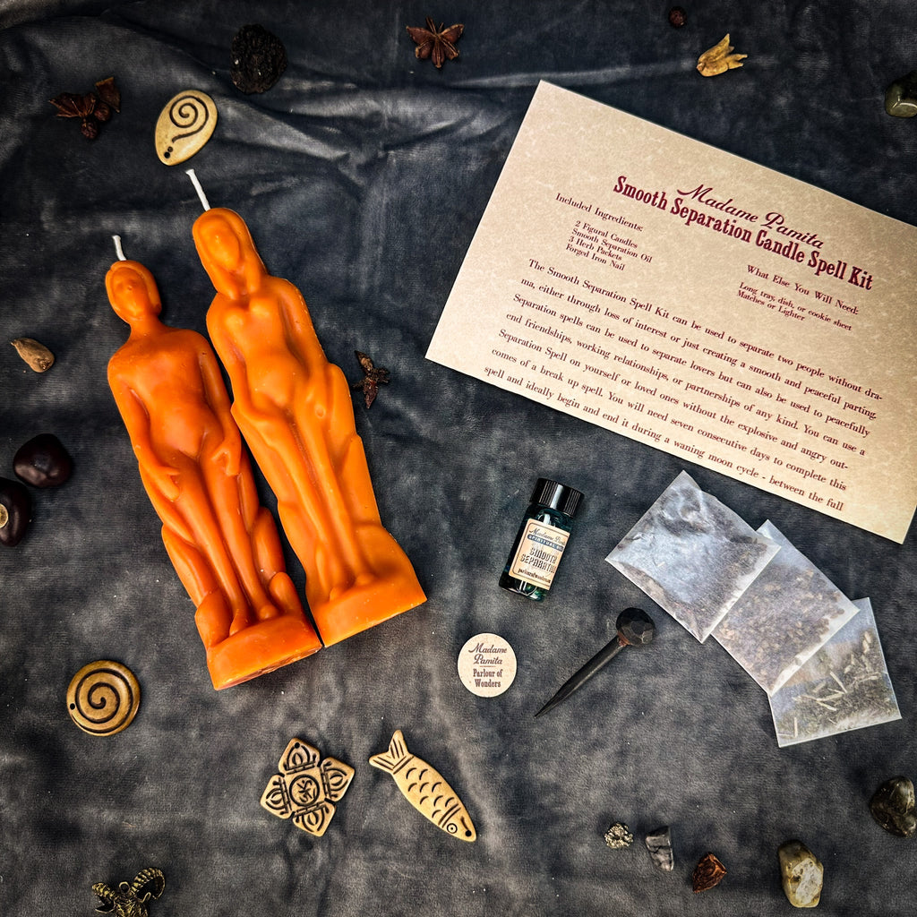 Smooth Separation Candle Spell Kit - Human/Female | Peaceful Parting by Parlour of Wonders