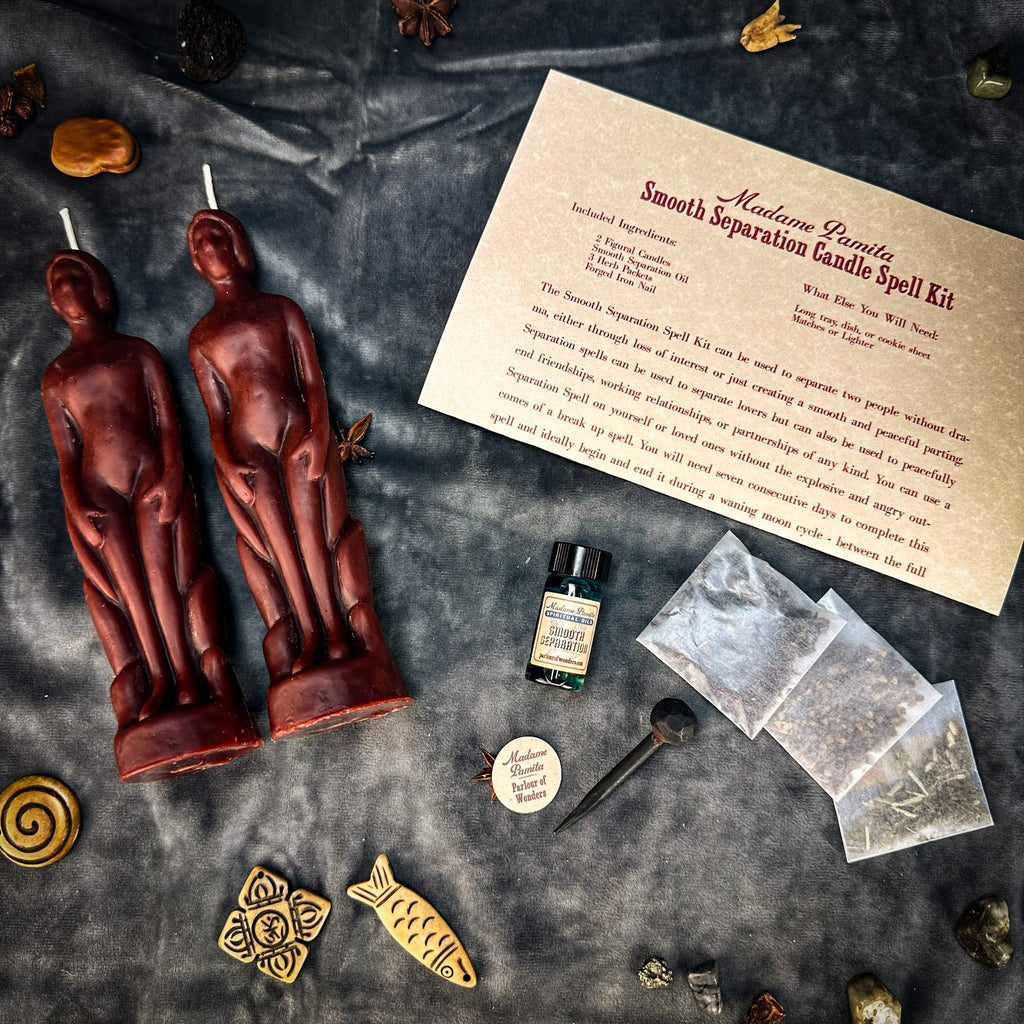 Smooth Separation Candle Spell Kit - Human/Human | Peaceful Parting by Parlour of Wonders