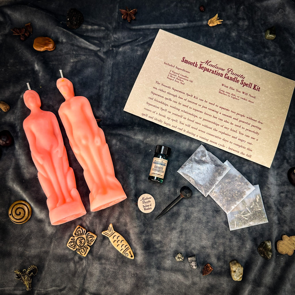 Smooth Separation Candle Spell Kit - Human/Male | Peaceful Parting by Parlour of Wonders