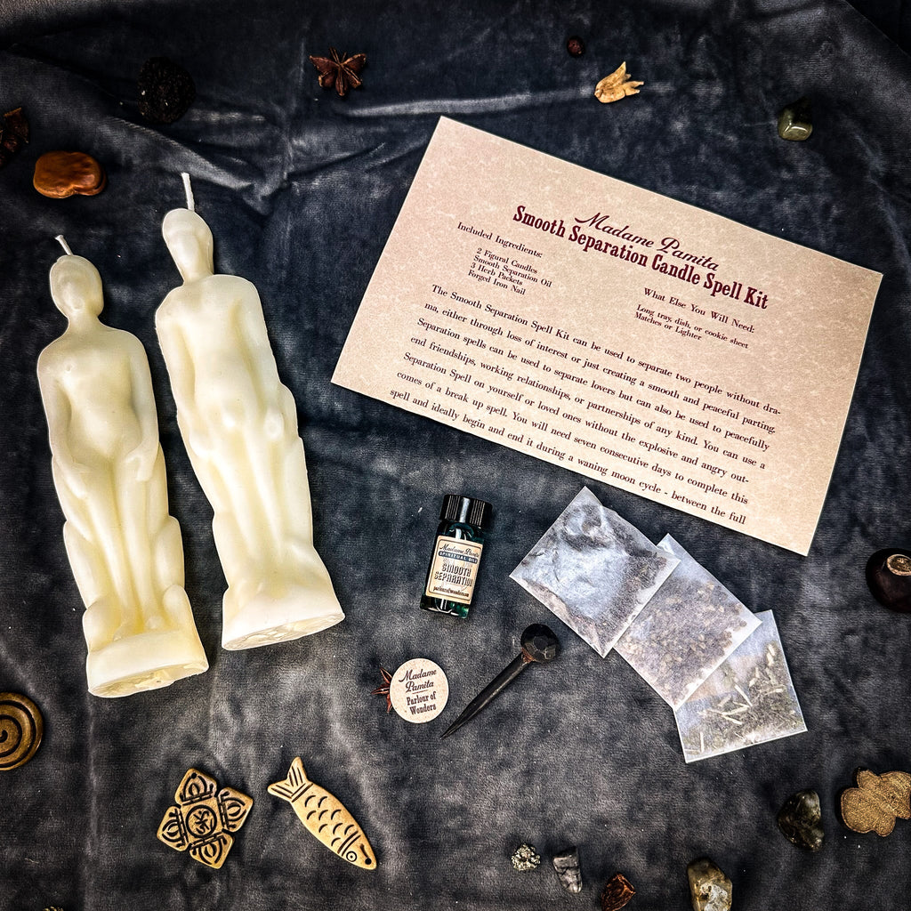 Smooth Separation Candle Spell Kit - Human/Male | Peaceful Parting by Parlour of Wonders