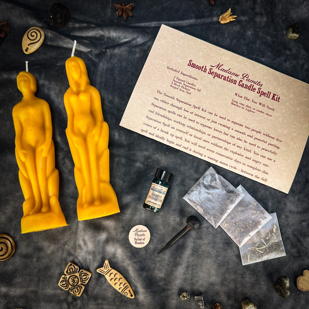 Smooth Separation Candle Spell Kit - Human/Female | Peaceful Parting by Parlour of Wonders