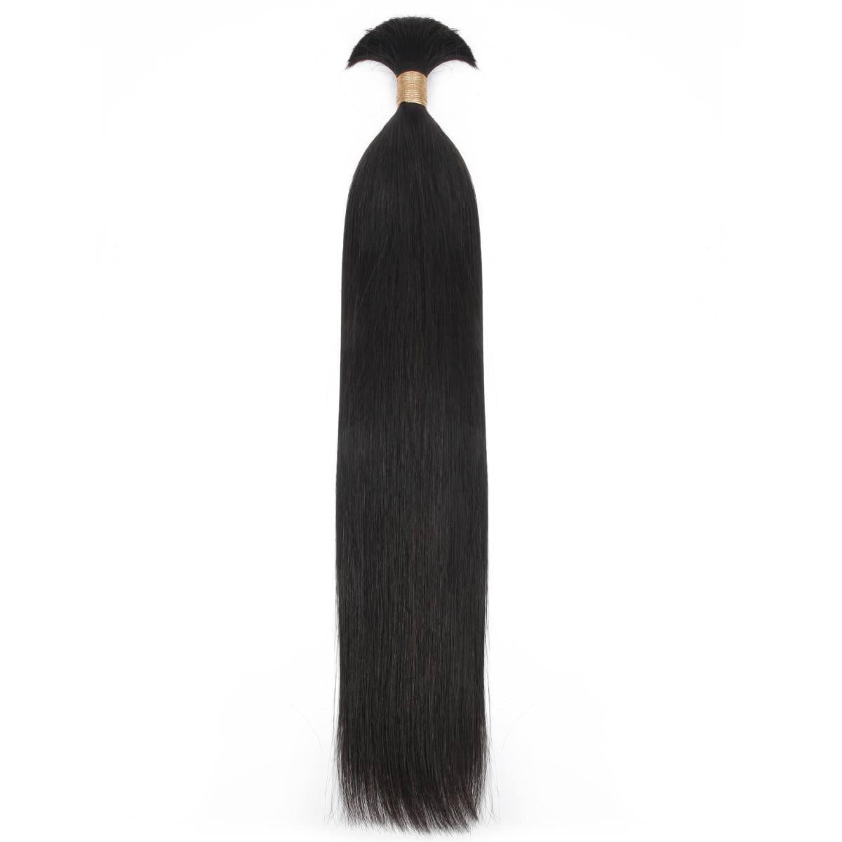 Straight Bulk 100% Human Braiding Hair by Private Label