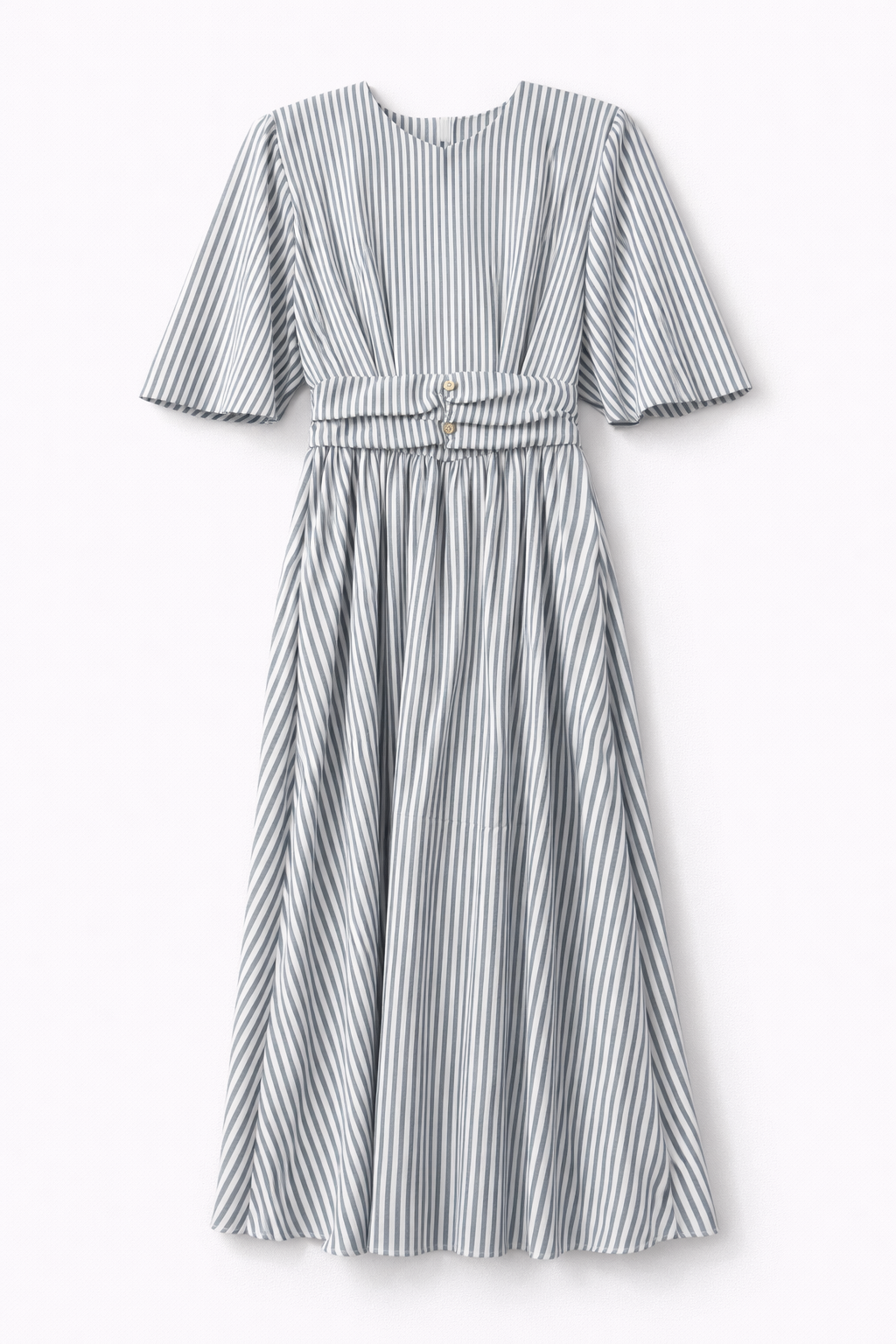 STRIPED BAT-SLEEVE DRESS by profile-nyc