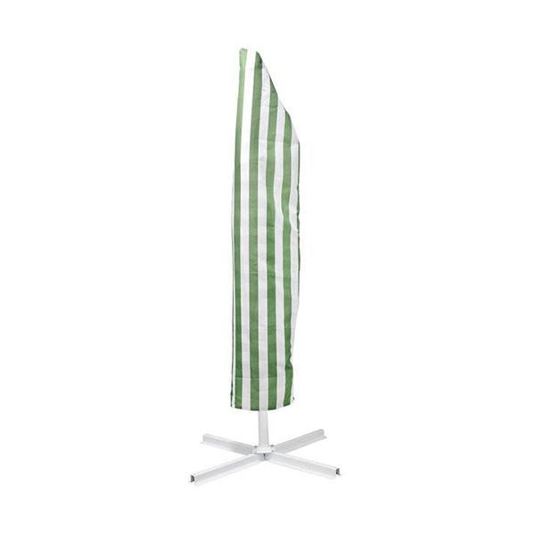 Striped Outdoor Umbrella For Garden Patio Green And White Stripe by Amethyst Hera