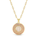 Mother Mary Necklace - Pink by Joy Dravecky