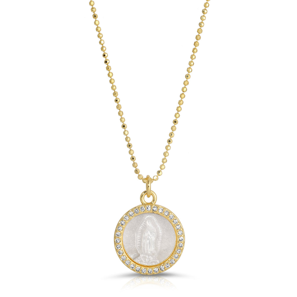 Petite Mother Mary Necklace by Joy Dravecky