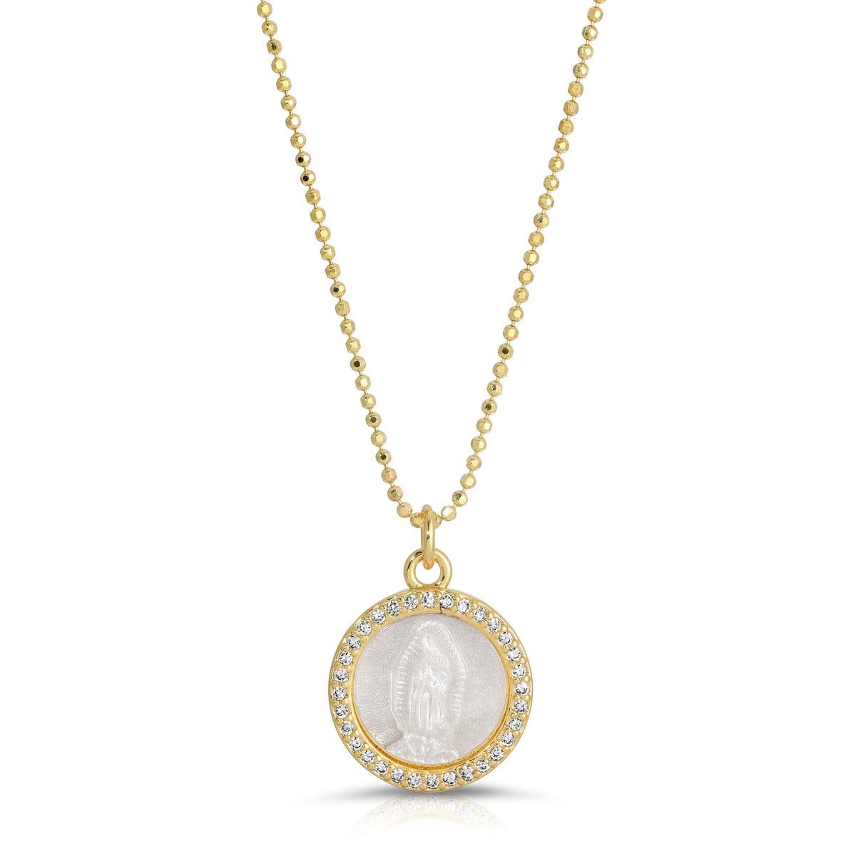 Petite Mother Mary Necklace by Joy Dravecky