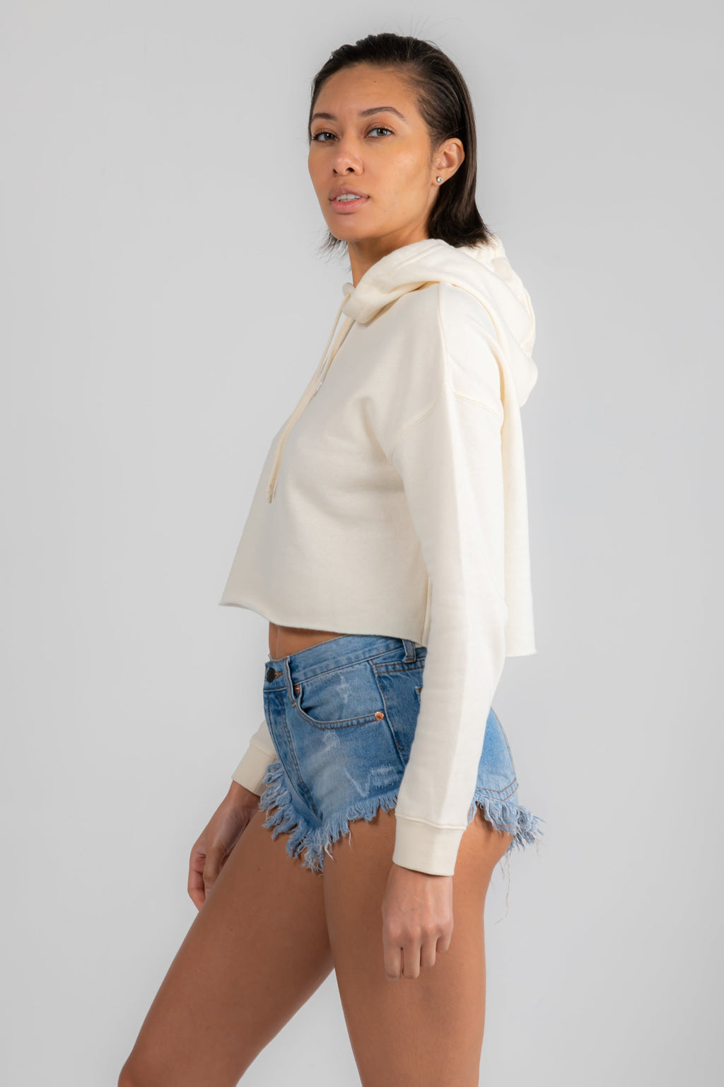 Bone Cropped Hoodie by Sunkissed Lifestyles