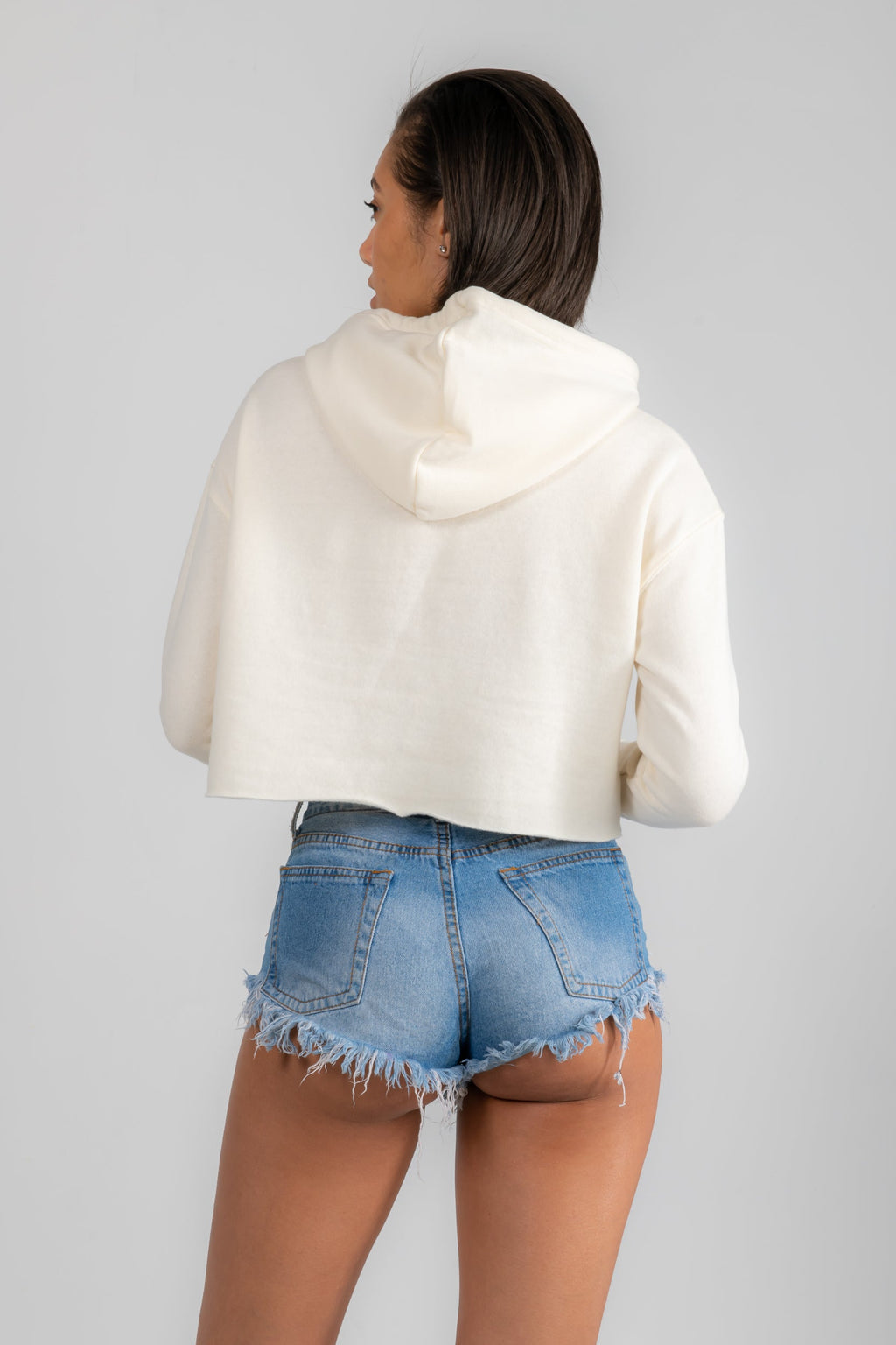 Bone Cropped Hoodie by Sunkissed Lifestyles