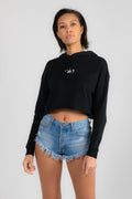 Black Cropped Hoodie by Sunkissed Lifestyles