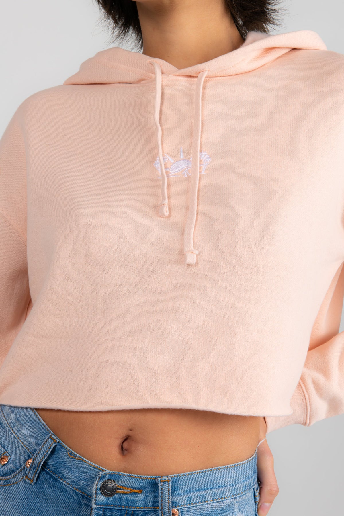 Blush Cropped Hoodie by Sunkissed Lifestyles