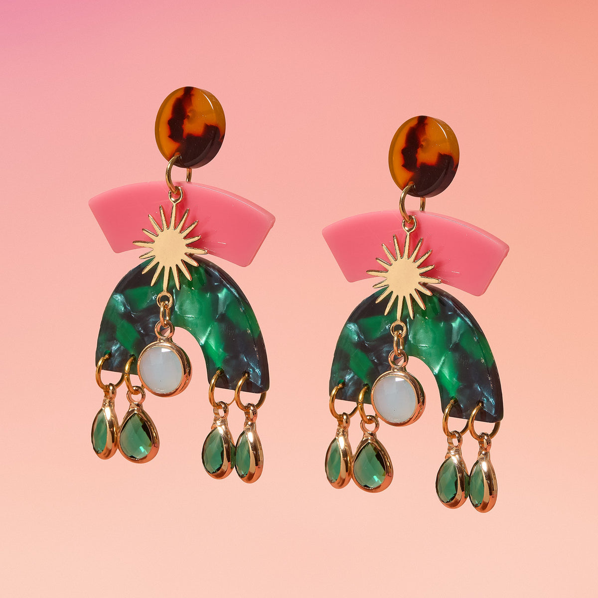 Freya Resin Earrings by Tribeandtemple