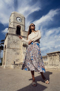 FLORAL PRINTED SLIP SKIRT by profile-nyc