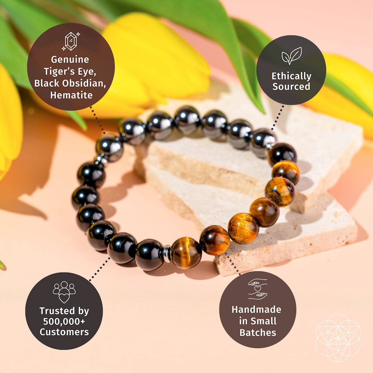 The Triple Karma Shield Bracelet by Conscious Items