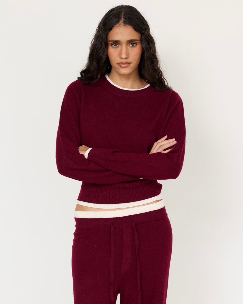 Tove Layered Cashmere Crewneck by Artless Forever
