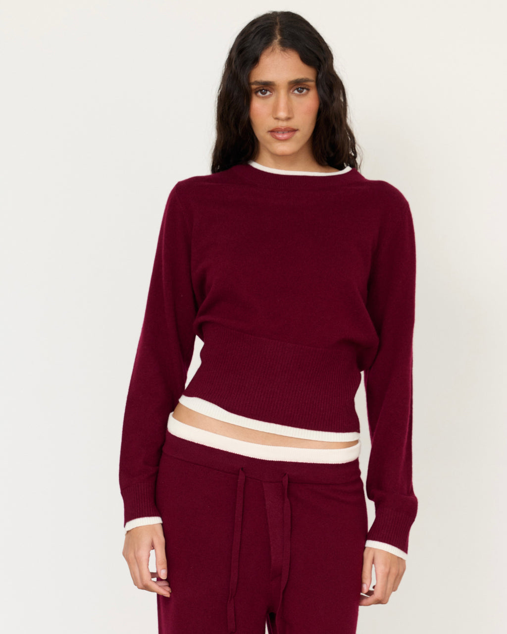 Tove Layered Cashmere Crewneck by Artless Forever