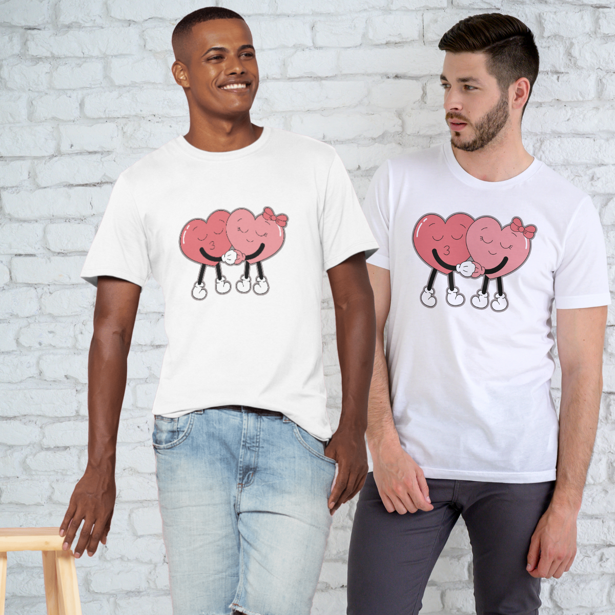 Love Connection | Couples Graphic Tee | Wear Your Bond Together by Love & Lyrics Designs