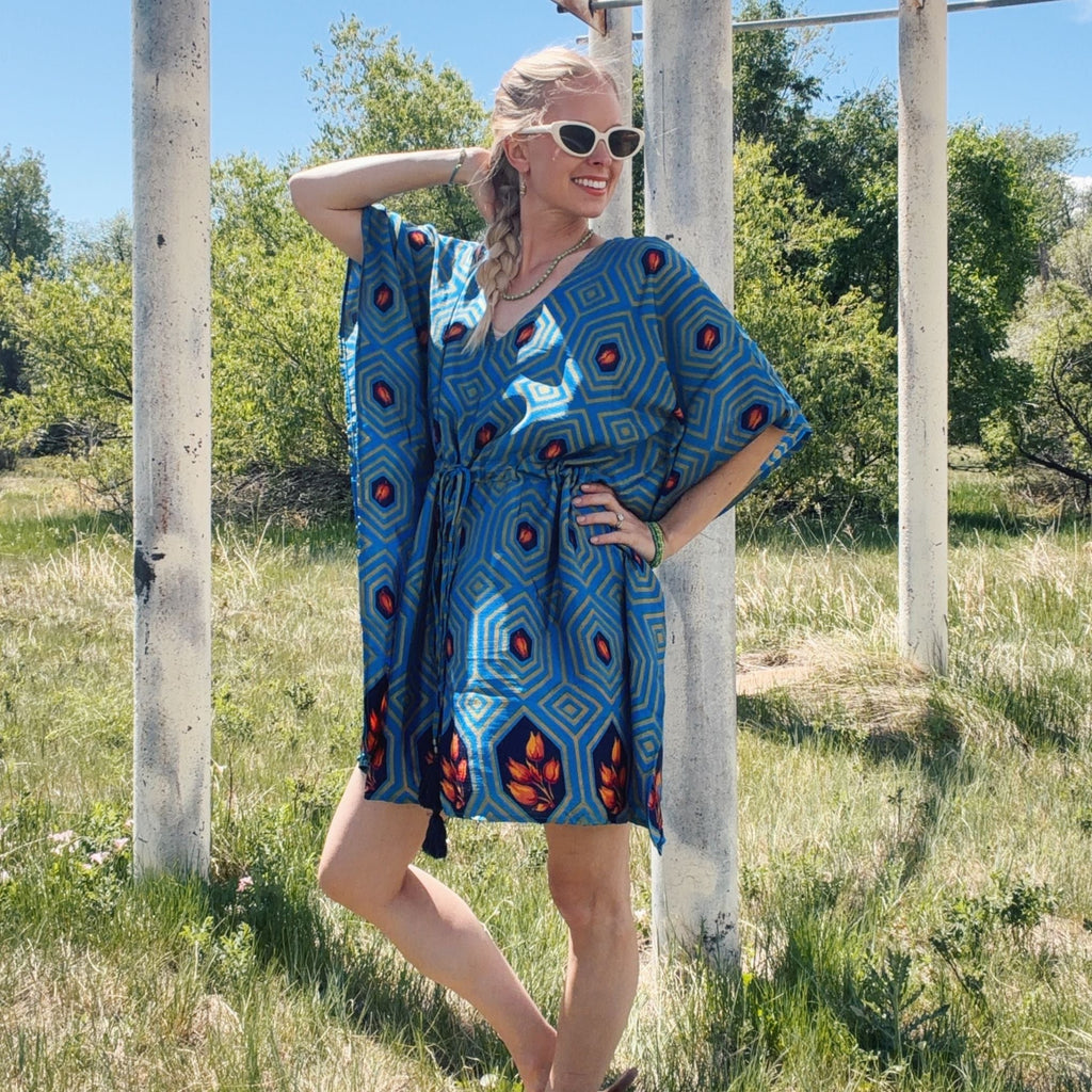 Aanya Adjustable Short Kaftan by Darn Good Yarn