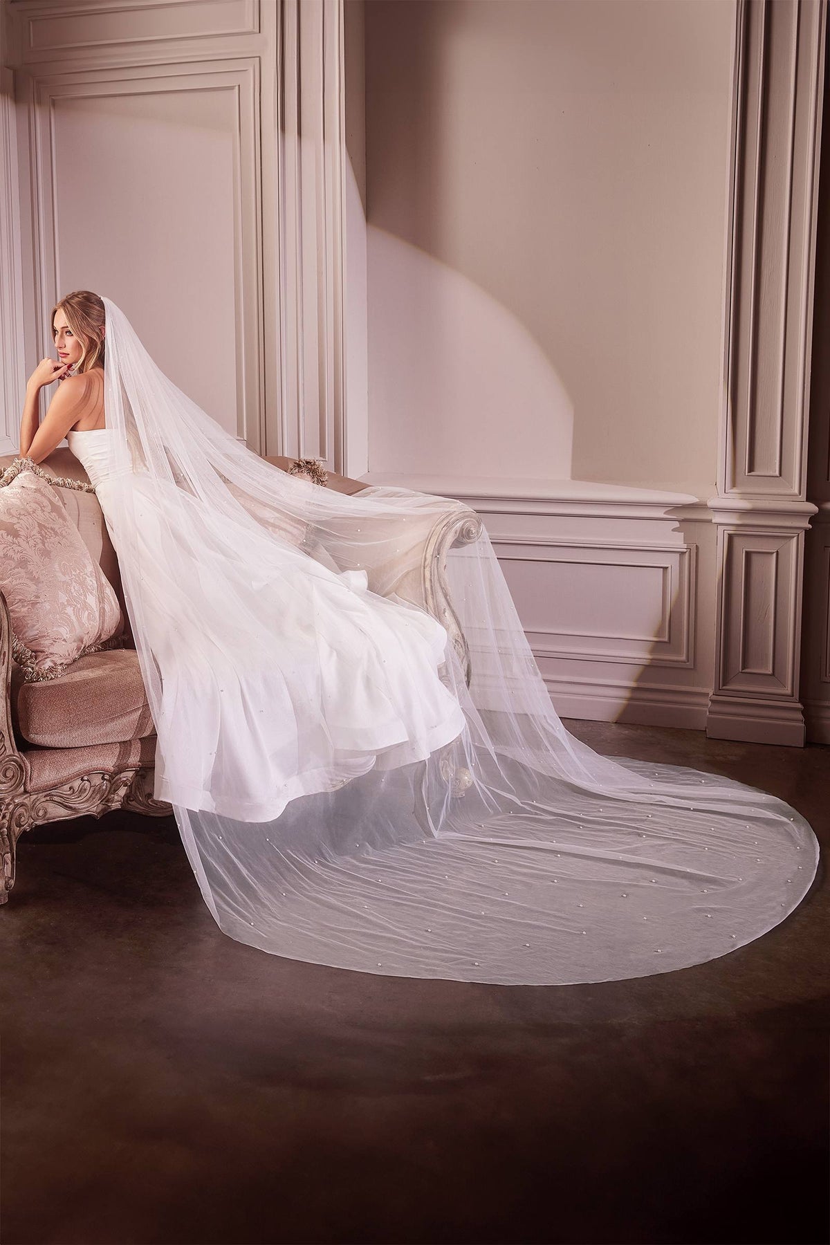 Pearl Drops Royal Veil by DiscountDressShop