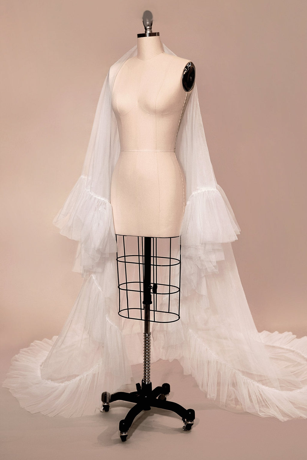 Couture Ruffle Edge 2-Tier Veil by DiscountDressShop