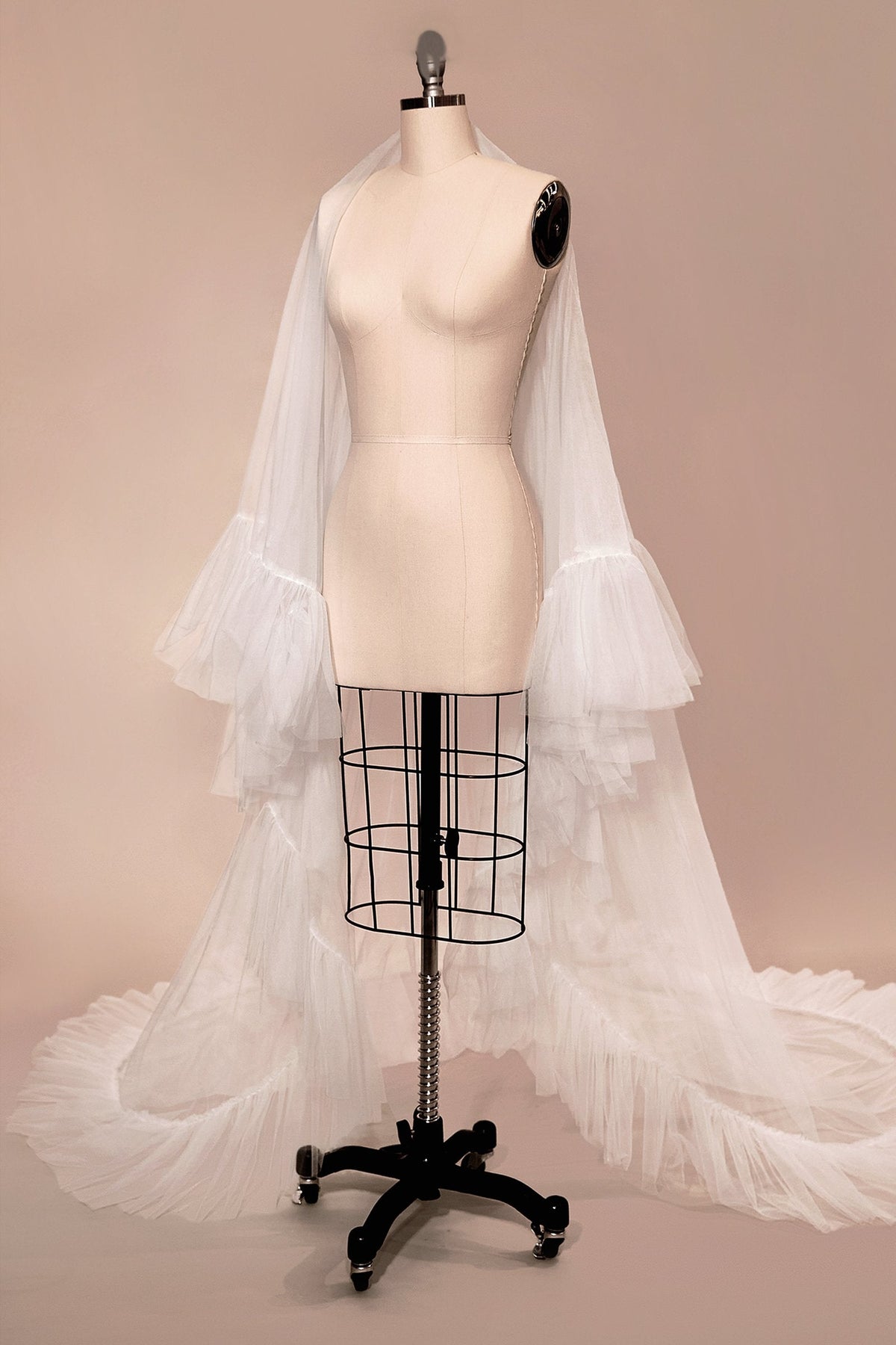 Couture Ruffle Edge 2-Tier Veil by DiscountDressShop