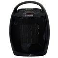 Vie Air 1500W Portable 2 Settings Black Ceramic Heater with Adjustable Thermostat - Goddess Imports Marketplace