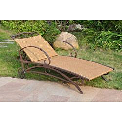 Resin Wicker / Steel Multi-Position Chaise Lounge Chair Recliner by HomePacific