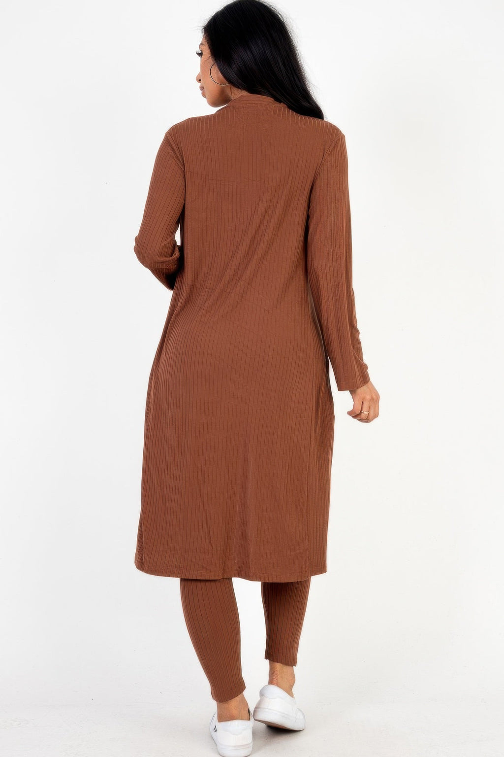 Ribbed Long Cardigan & Leggings Set by It's a Girly Place