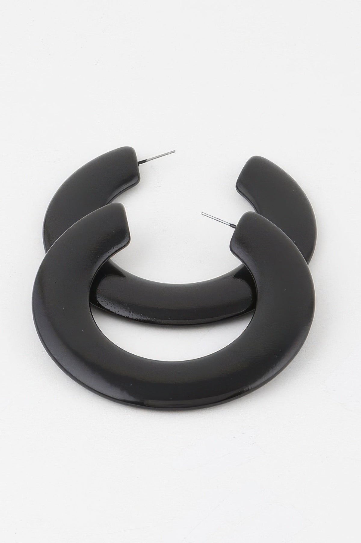 Flat Solid Hoop Earrings by It's a Girly Place