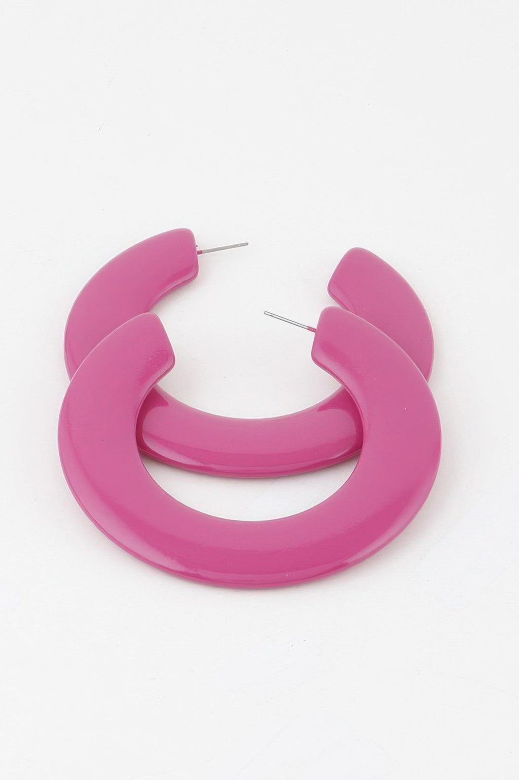 Flat Solid Hoop Earrings by It's a Girly Place