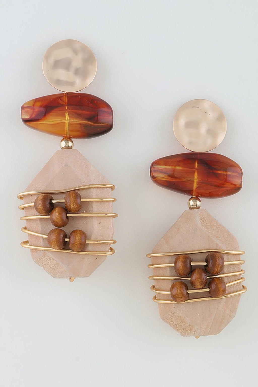 Abstract Historic Pillar Drop Earrings by It's a Girly Place
