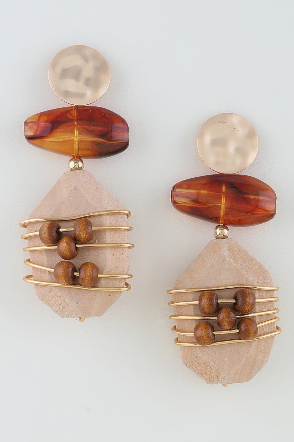 Abstract Historic Pillar Drop Earrings by It's a Girly Place