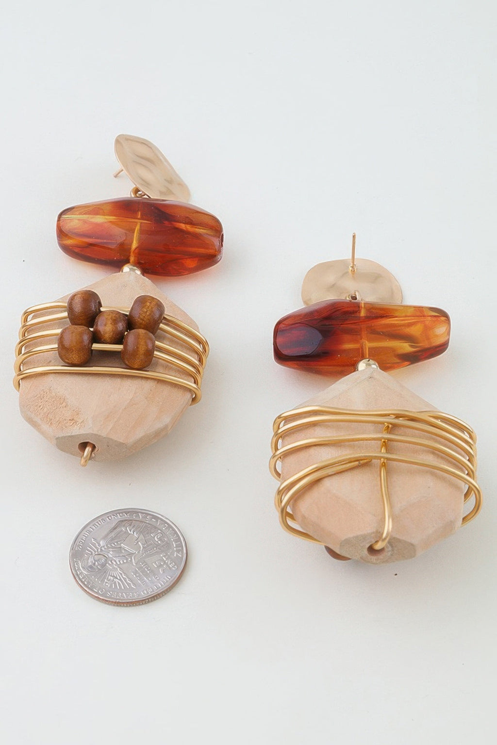 Abstract Historic Pillar Drop Earrings by It's a Girly Place