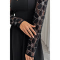 Plus Size Elegant Lace Panels Sequins Dress by It's a Girly Place