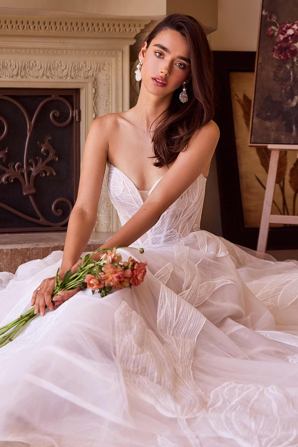 Andrea & Leo WL043 Dress Tullip Sequin Embroidered Wedding Ball Gown by DiscountDressShop