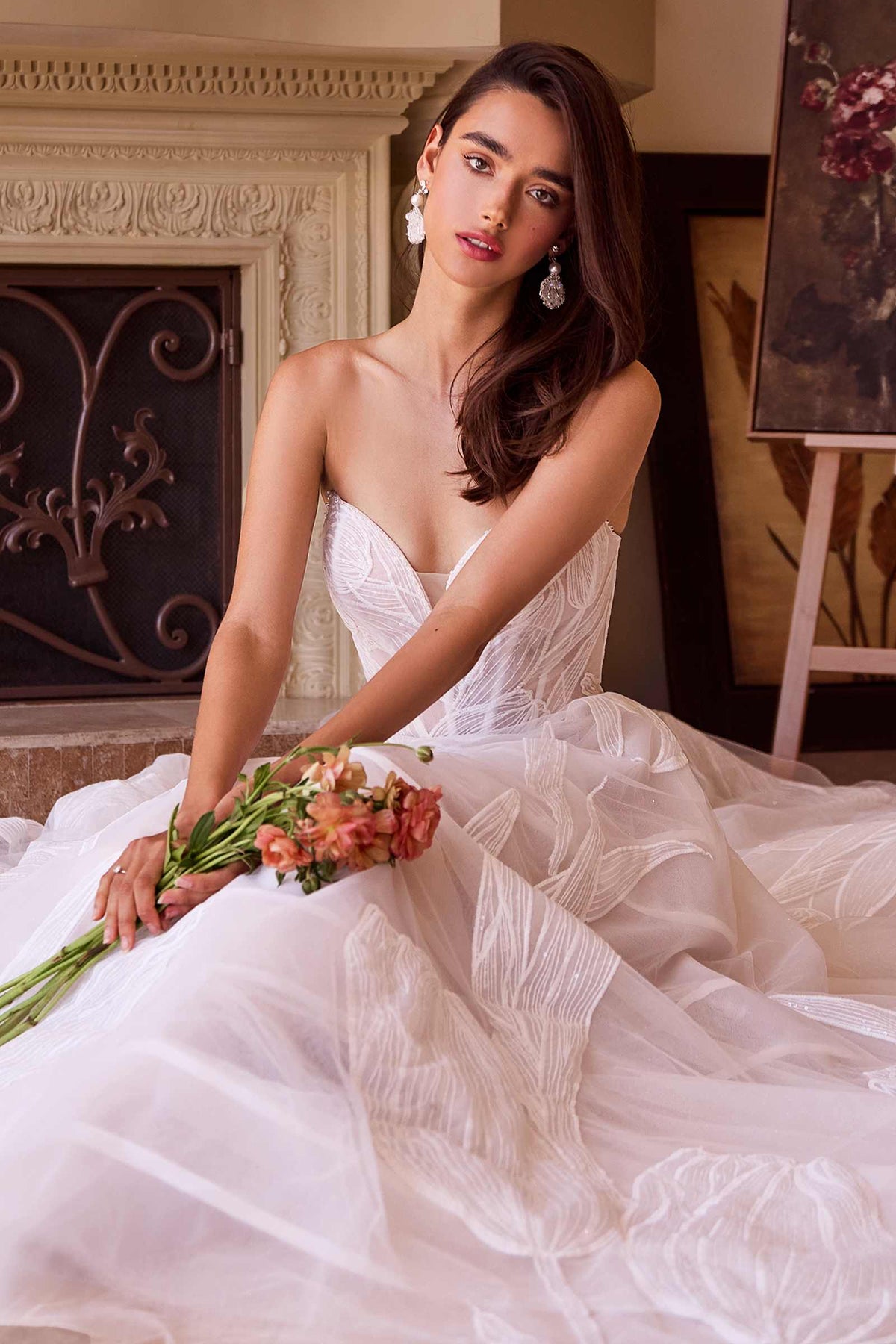 Andrea & Leo WL043 Dress Tullip Sequin Embroidered Wedding Ball Gown by DiscountDressShop