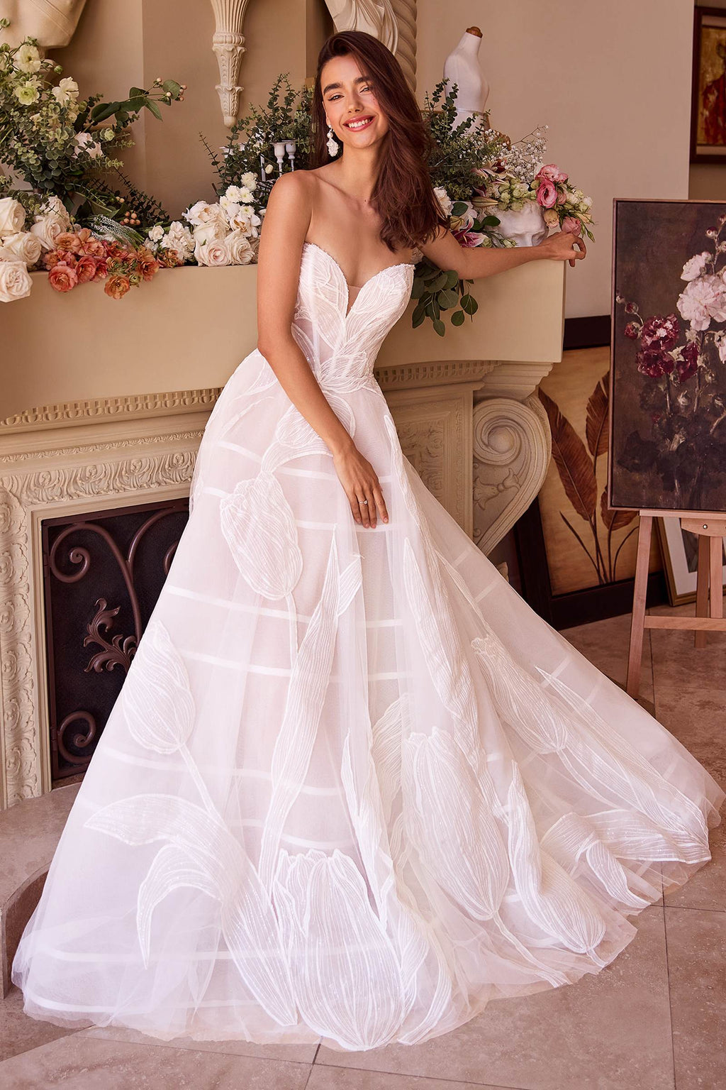 Andrea & Leo WL043 Dress Tullip Sequin Embroidered Wedding Ball Gown by DiscountDressShop