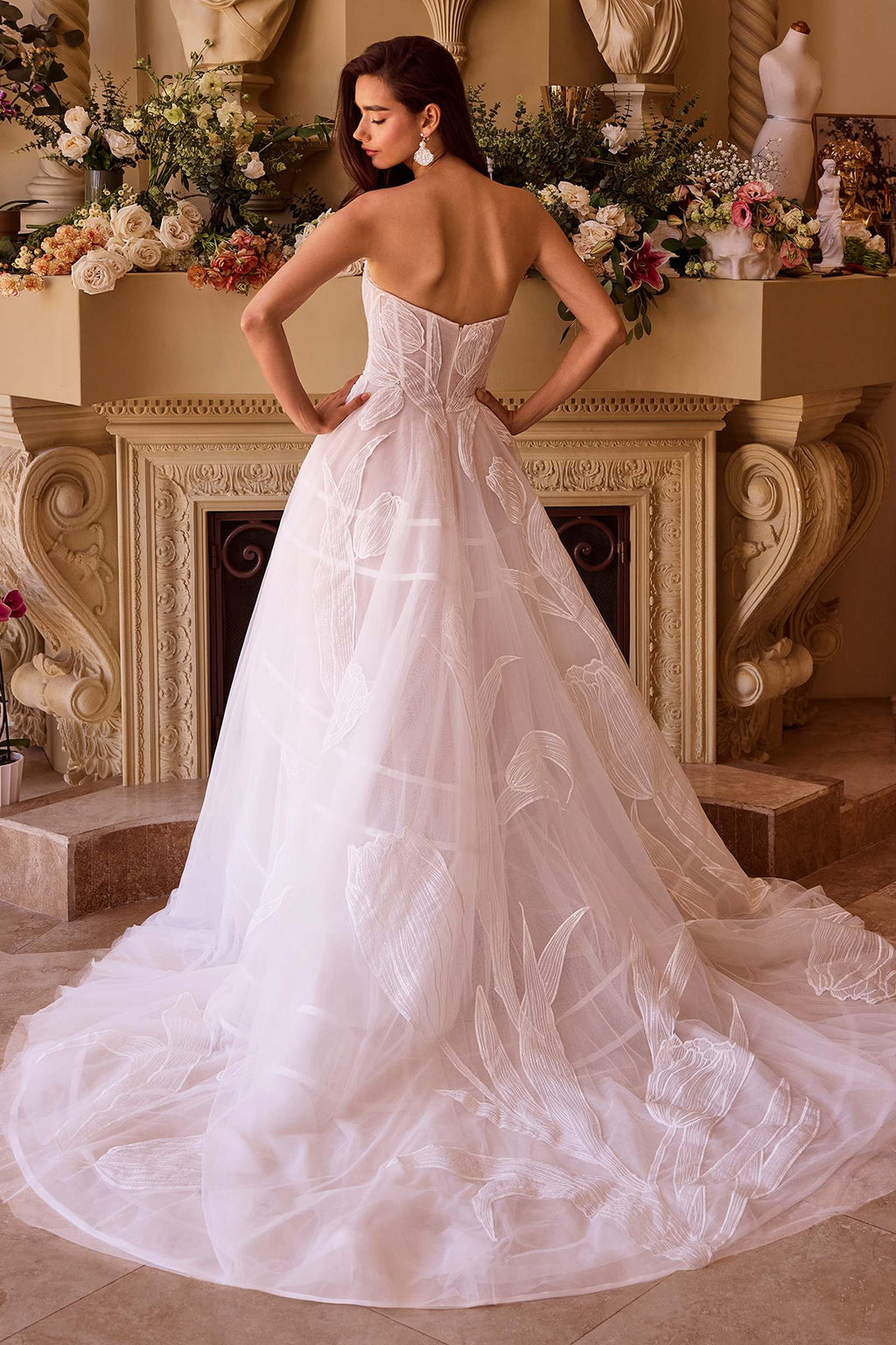 Andrea & Leo WL043 Dress Tullip Sequin Embroidered Wedding Ball Gown by DiscountDressShop